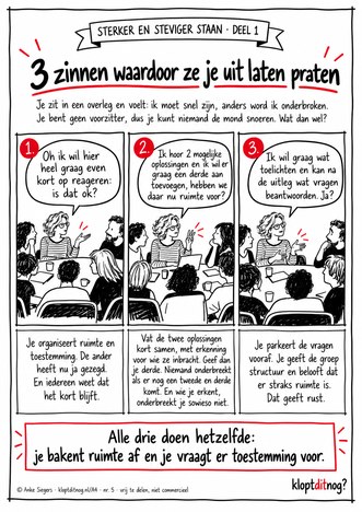 A4 nummer 5: 3 zinnen waardoor ze je uit laten praten